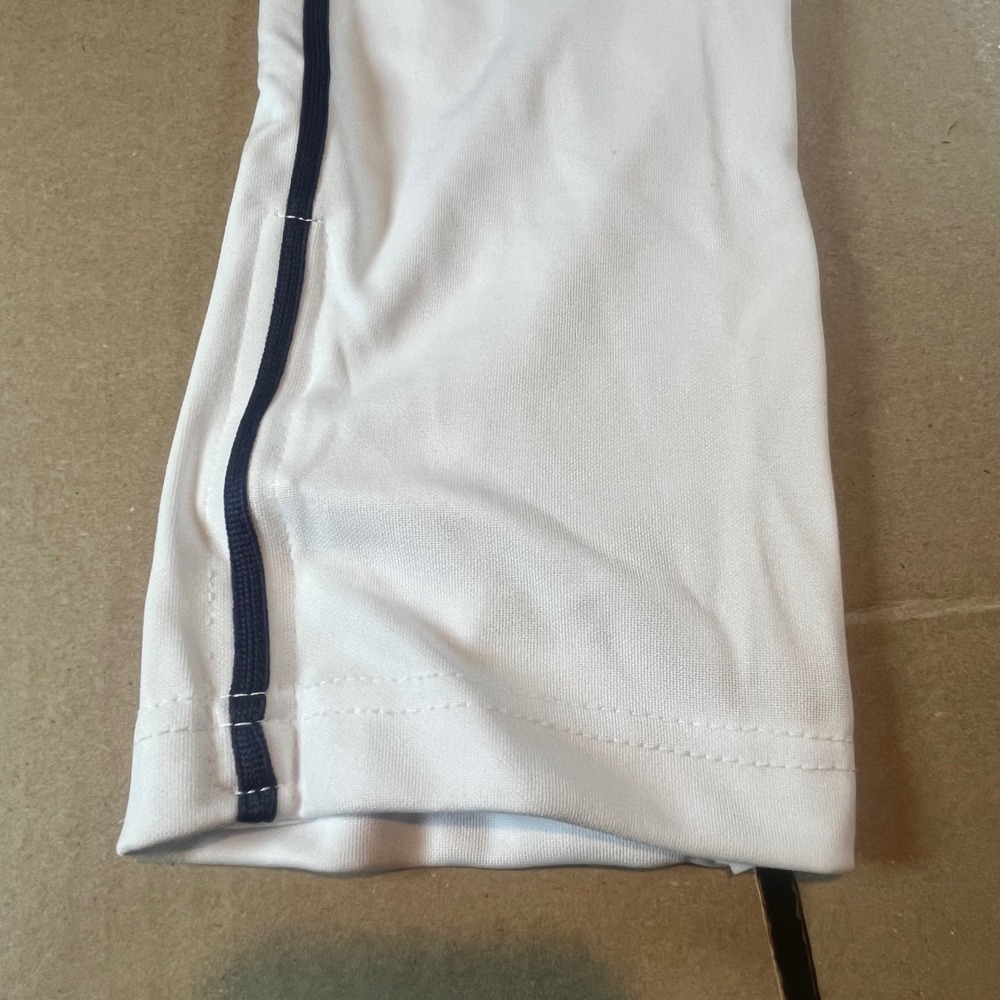 Champro Youth Small White Baseball Pants Navy Blue Piping Adjustable Hem NWT - Picture 2 of 11